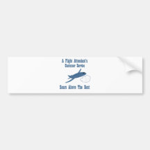 A Flight Attendant's Customer Service Soars Bumper Sticker