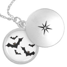 A flock of bats personalized necklace