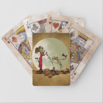A flower for m'lady playing cards