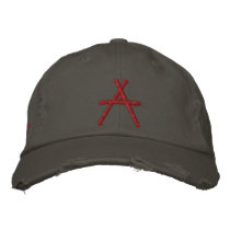 A for Atheist hat Embroidered Hats