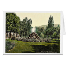 A Fountain in the Allee de Lichtenthal (i.e. Licht Greeting Cards