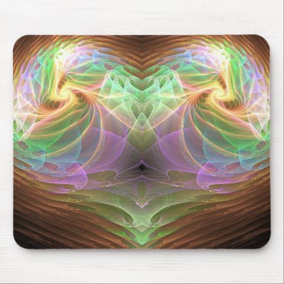 A Fractal Heart Beat Mouse Mat by nightmare7darkangel