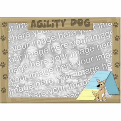 A-Frame Agility Dog Photo Frame by MenagerieMayhem