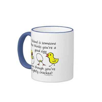 A friend is someone coffee mug by ironydesigns