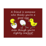 A friend is someone postcards