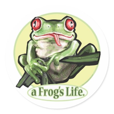 A Frog's Life - Tree Frog Sticker by AFrogsLife