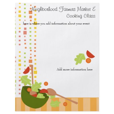 a fun and delicious salad flyer by shysocialites