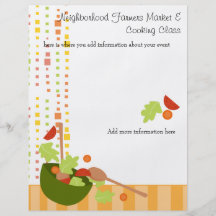 a fun and delicious salad flyer