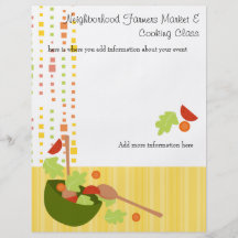a fun and delicious salad flyer design