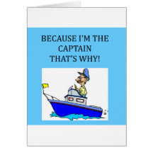 a funny boating captain joke card