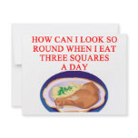 A funny diet joke invitations