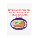 A funny diet joke postcards