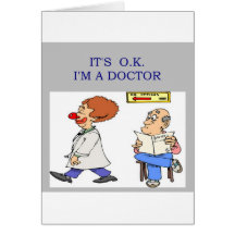 a funny doctor joke greeting card