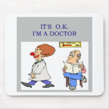 a funny doctor joke mousemat