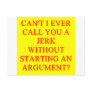 a funny insult for jerks post card