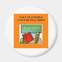 a funny math joke fridge magnet