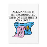 a funny new age joke post cards