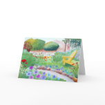 "A Garden Seat" card