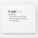 A-Gay (definition) mousepads