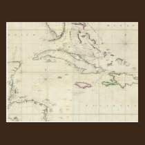 A General Chart of the West Indies postcards