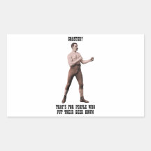 A Genuine Overly Manly Man Rectangle Stickers
