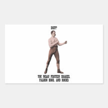 A Genuine Overly Manly Man Rectangular Sticker