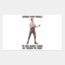 A Genuine Overly Manly Man Rectangular Stickers