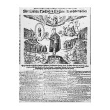 A German broadsheet depicting Adolphus Champion Gallery Wrapped Canvas