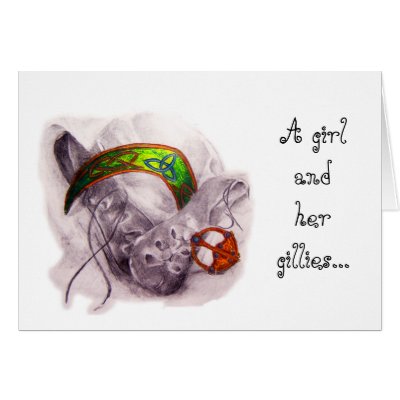 A Girl And Her Gillies Card by RankinOriginals