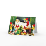 A Girl sleeping and kids are playing with toys Cards