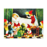 A Girl sleeping and kids are playing with toys Post Card