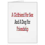 A Girlfriend For Sex And A Dog For Friendship