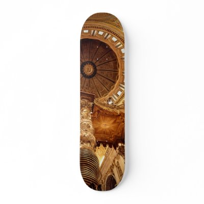 "A Glimpse at the Gate" St. Peter's Watercolor Skate Board Deck by PaulJacksonart