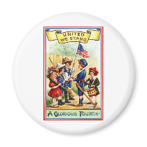 A Glorious 4th of July Refrigerator Magnets