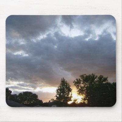 A Glorious Kentucky Sunset Mousepad by allthingsnatural