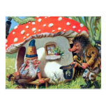 A Gnome Living in a Mushroom Cottage Post Cards