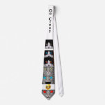 a GO CRAZY tie, featuring BIG and Gomez the cats