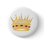 A Golden King's Crown With Jewels buttons
