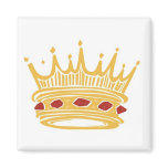 A Golden King's Crown With Jewels magnets