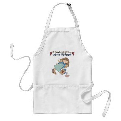 A Good Cup of Tea Apron by berkeleygirlforever