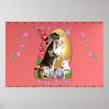 A Good Three Bunny Easter Poster