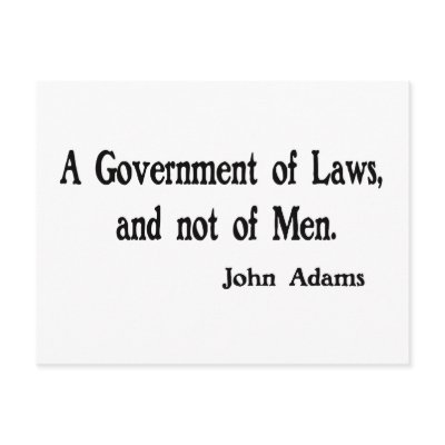 A Government of Laws Postcards by PatrioticAmerica