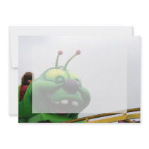 A green caterpillar goofy fair ride image announcement