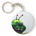 A green caterpillar goofy fair ride image keychains