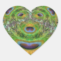 A GREEN Toothless Tiger in Zoo Heart Stickers