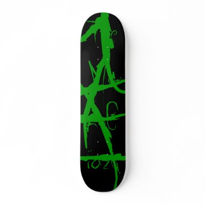 A Green Touch Skate Deck by NERDRAWR