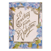 "A Greeting from St. Valentine" Card