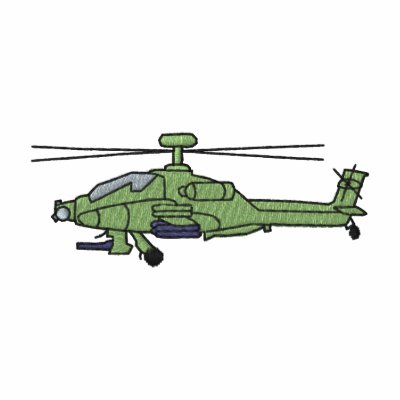 A H-64 D Longbow Apache by ZazzleEmbroidery