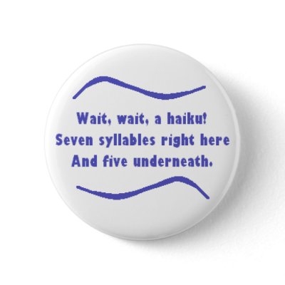A Haiku Button by solitarysnail