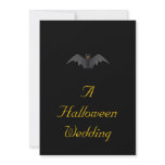 "A Halloween Wedding" - (Bat In Flight) invitations